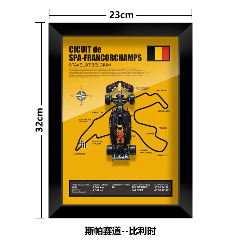 Bburago Verstappen F1 1/43 Red Bull RB20 racing car Model wall art formula 1 Las Vegas Miami USA Singapore circuits 2024 poster