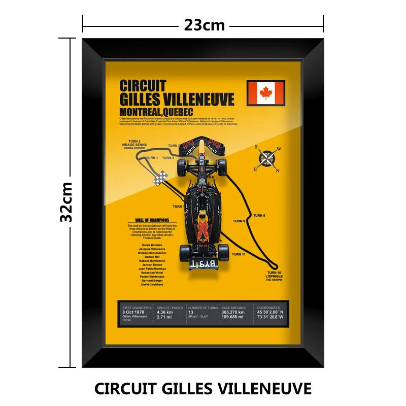 Bburago Verstappen F1 1/43 Red Bull RB20 racing car Model wall art formula 1 Las Vegas Miami USA Singapore circuits 2024 poster