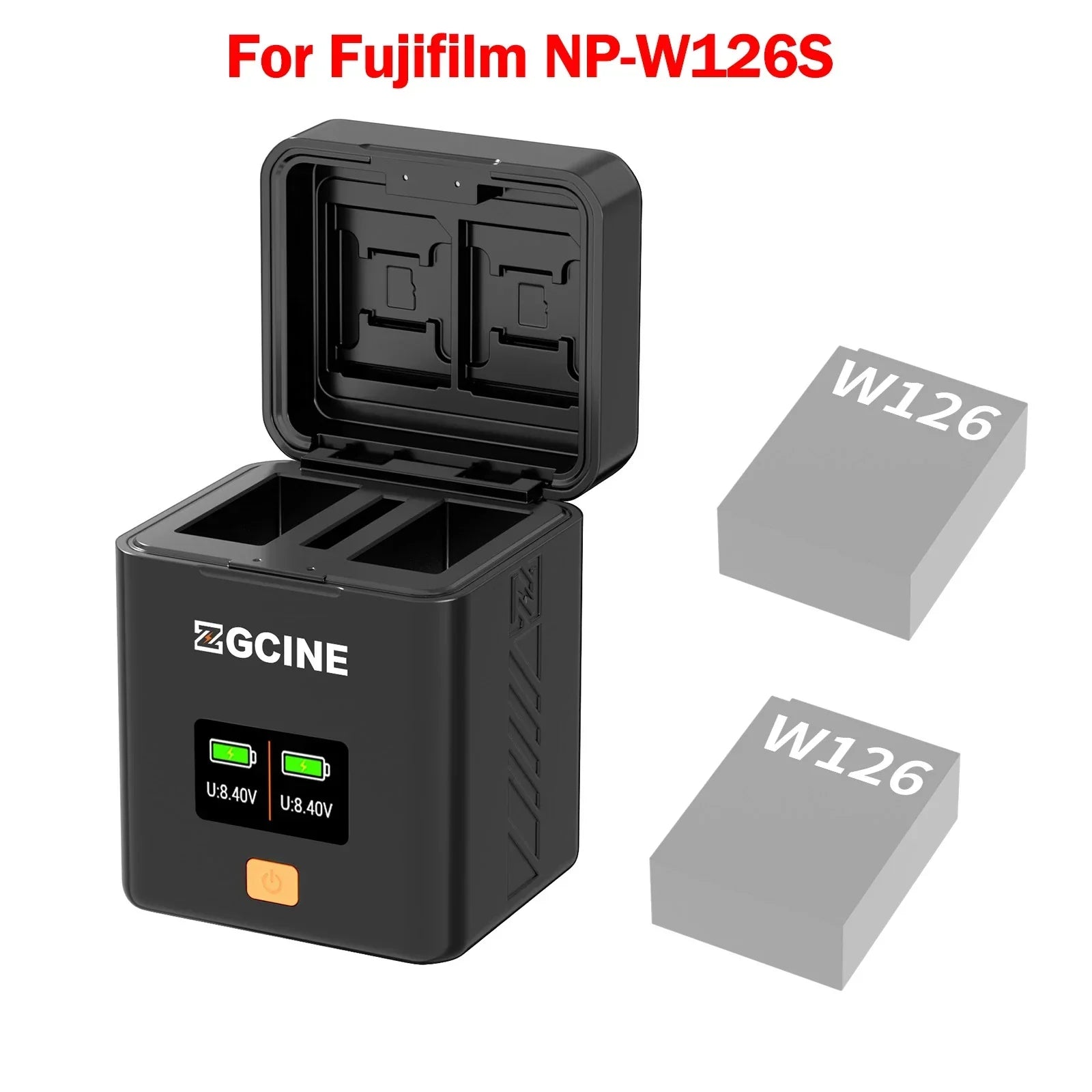Camera Battery Suitable For Fuji Canon Nikon Camera Fast Charging Card Box Set Charger Digital Display Charging Compartment