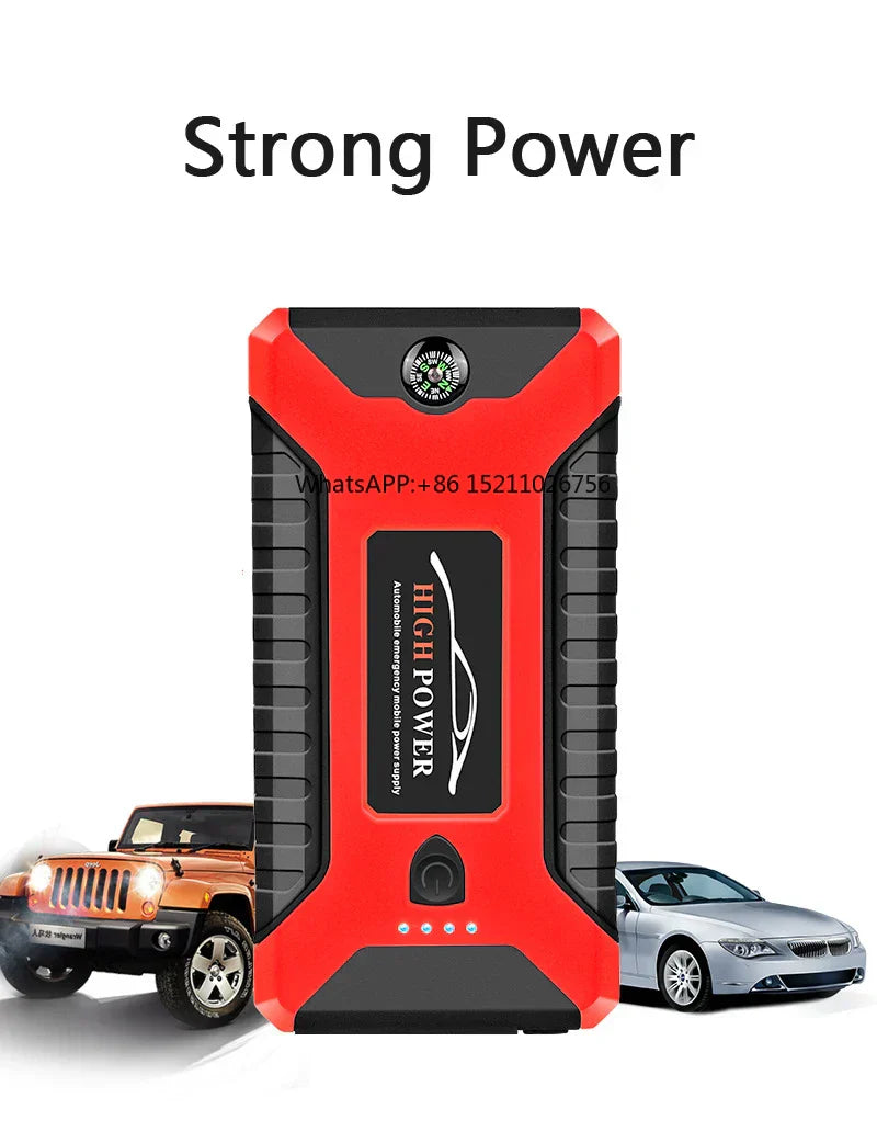 Car Jump Starter – Start 12V Gas & Diesel Engines Up to 10.0L