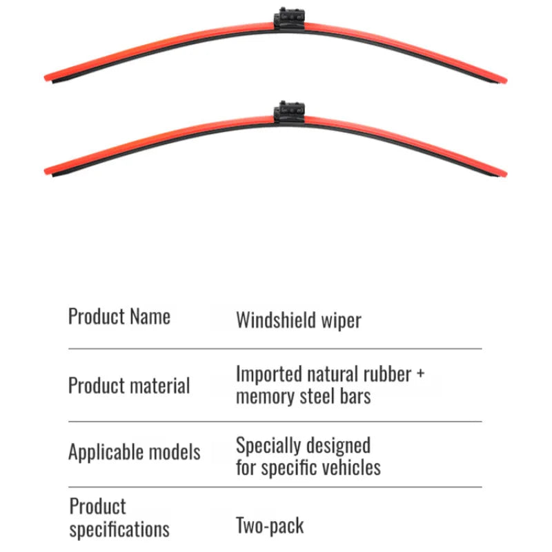 Colorful Boneless Silent Windshield Wipers - Clear Vision in Style!