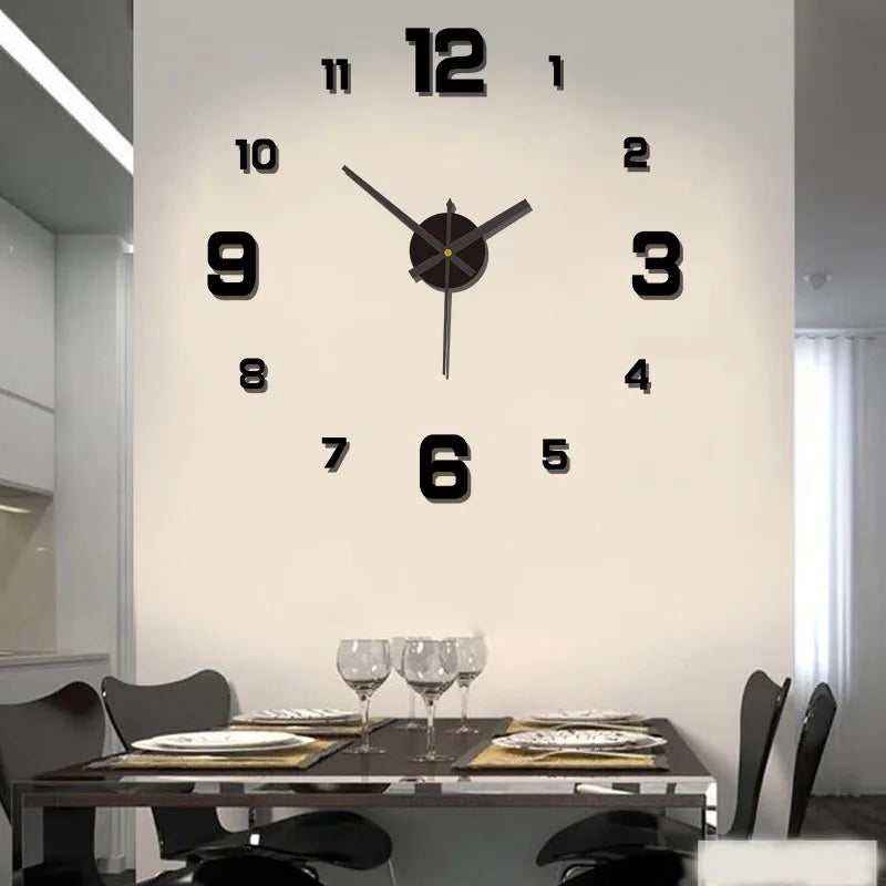 3D Wall Decal Decorative Clock