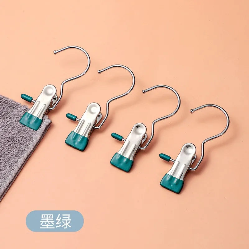 Anti-Rust Clip-Space Saving Clothespin Hook