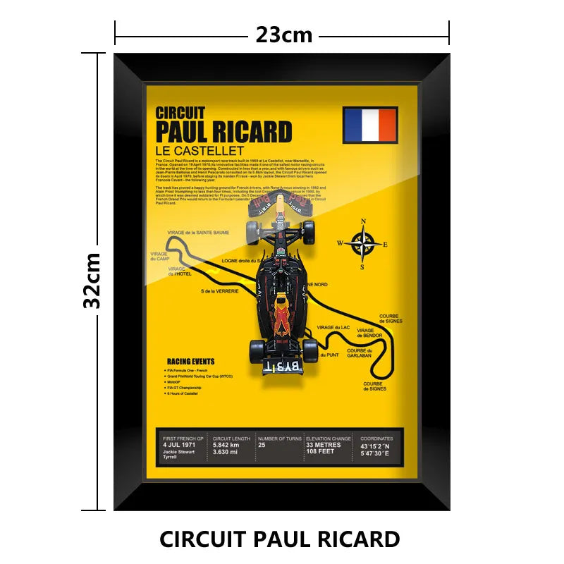 Bburago Verstappen F1 1/43 Red Bull RB20 racing car Model wall art formula 1 Las Vegas Miami USA Singapore circuits 2024 poster