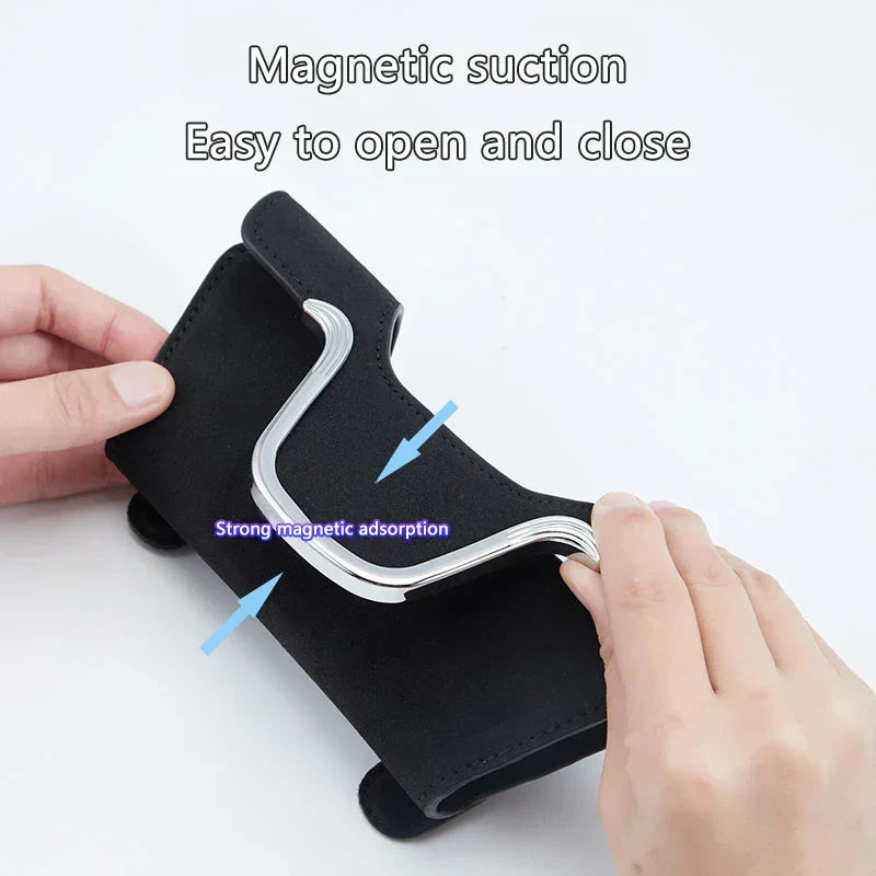 Car Multi-Functional High-Grade Leather Glasses Holder