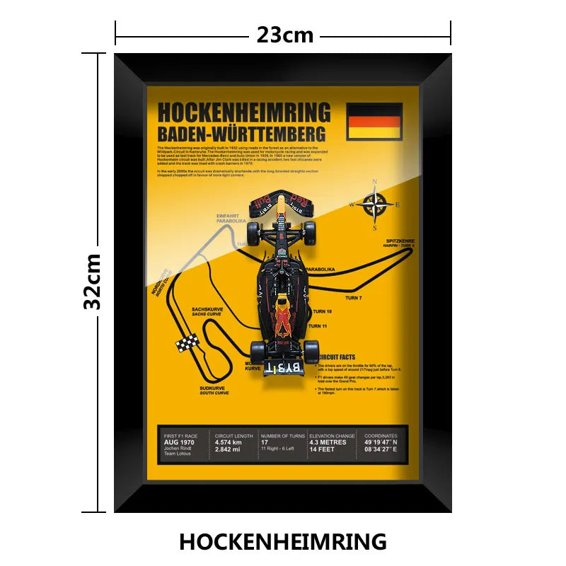 Bburago Verstappen F1 1/43 Red Bull RB20 racing car Model wall art formula 1 Las Vegas Miami USA Singapore circuits 2024 poster