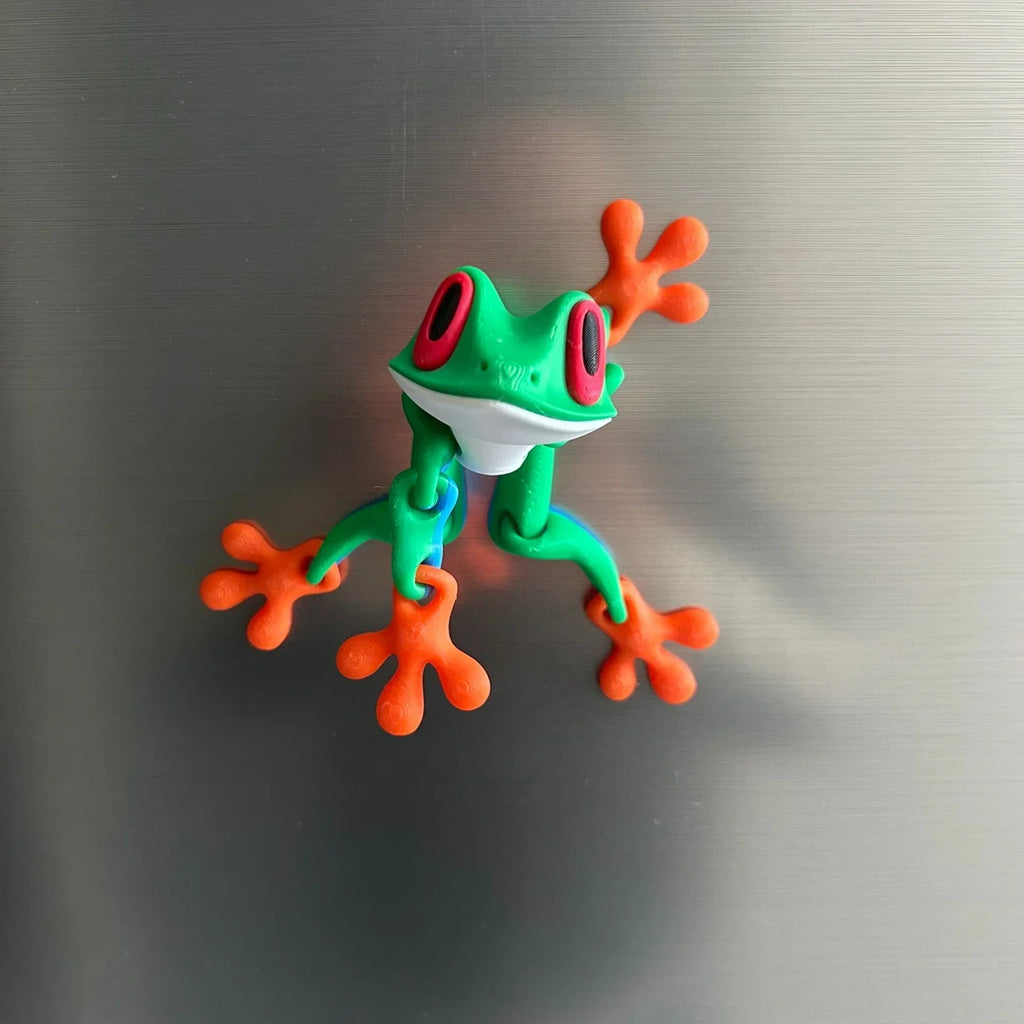 3D Printed Magnetic Frog Refrigerator Magnet