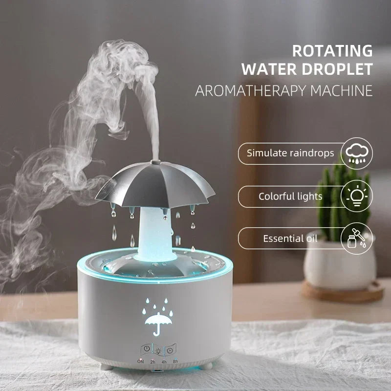 7-Color LED Rain Cloud Humidifier