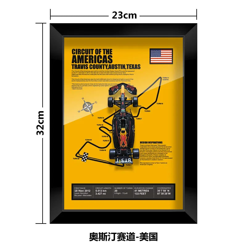 Bburago Verstappen F1 1/43 Red Bull RB20 racing car Model wall art formula 1 Las Vegas Miami USA Singapore circuits 2024 poster