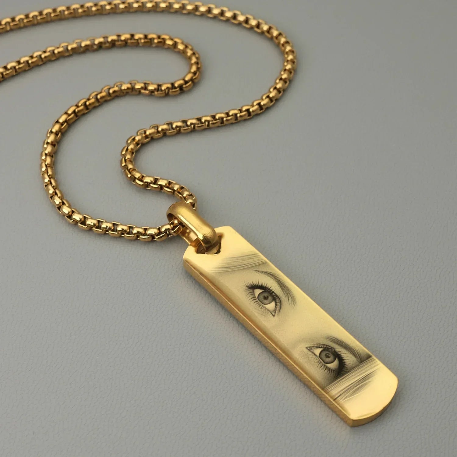 Custom Eyes Photo Necklace