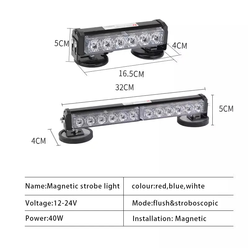Car Strong Magnetic Flash Light