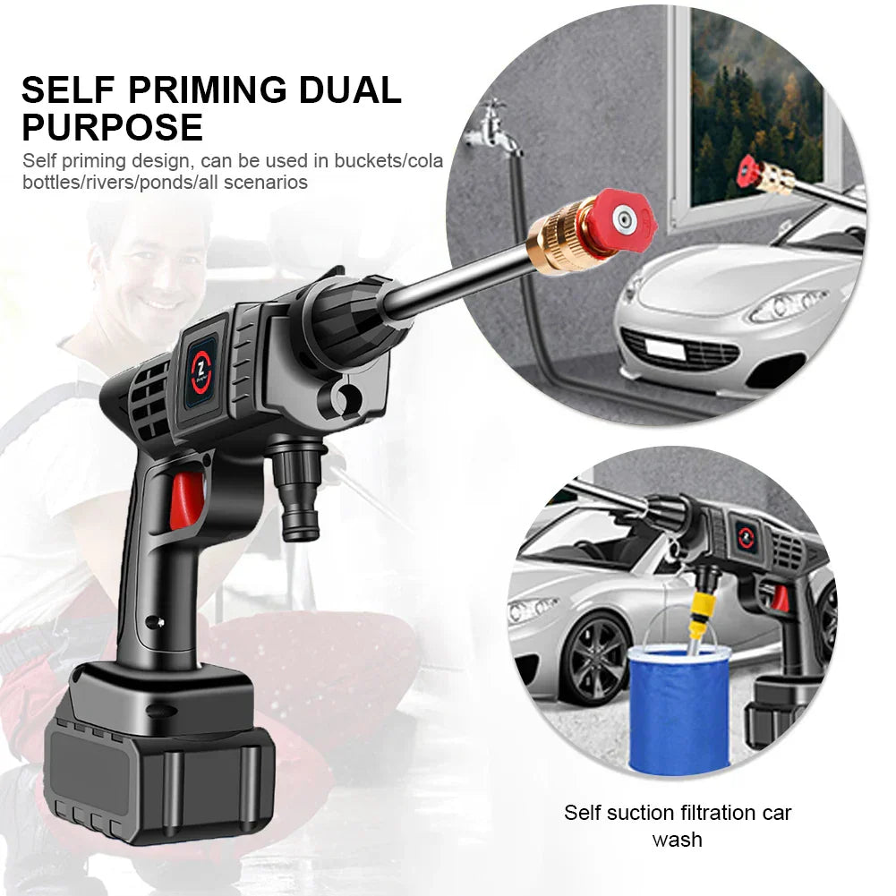Cordless Portable High Pressure Spray Water Gun