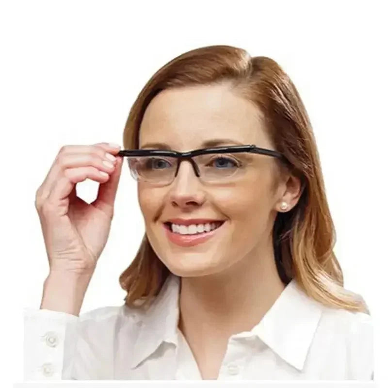 ADJUSTABLE FOCUS GLASSES NEAR AND FAR SIGHT