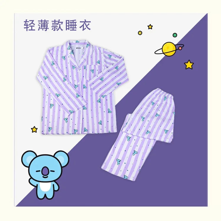 BT21 Long Sleeve Pajama Set