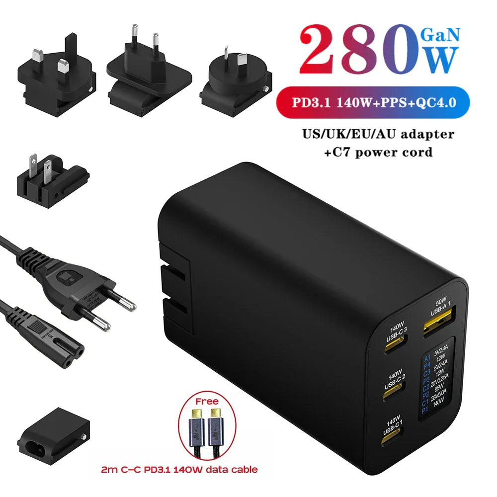 280W Zeus USB-C GaN Charger