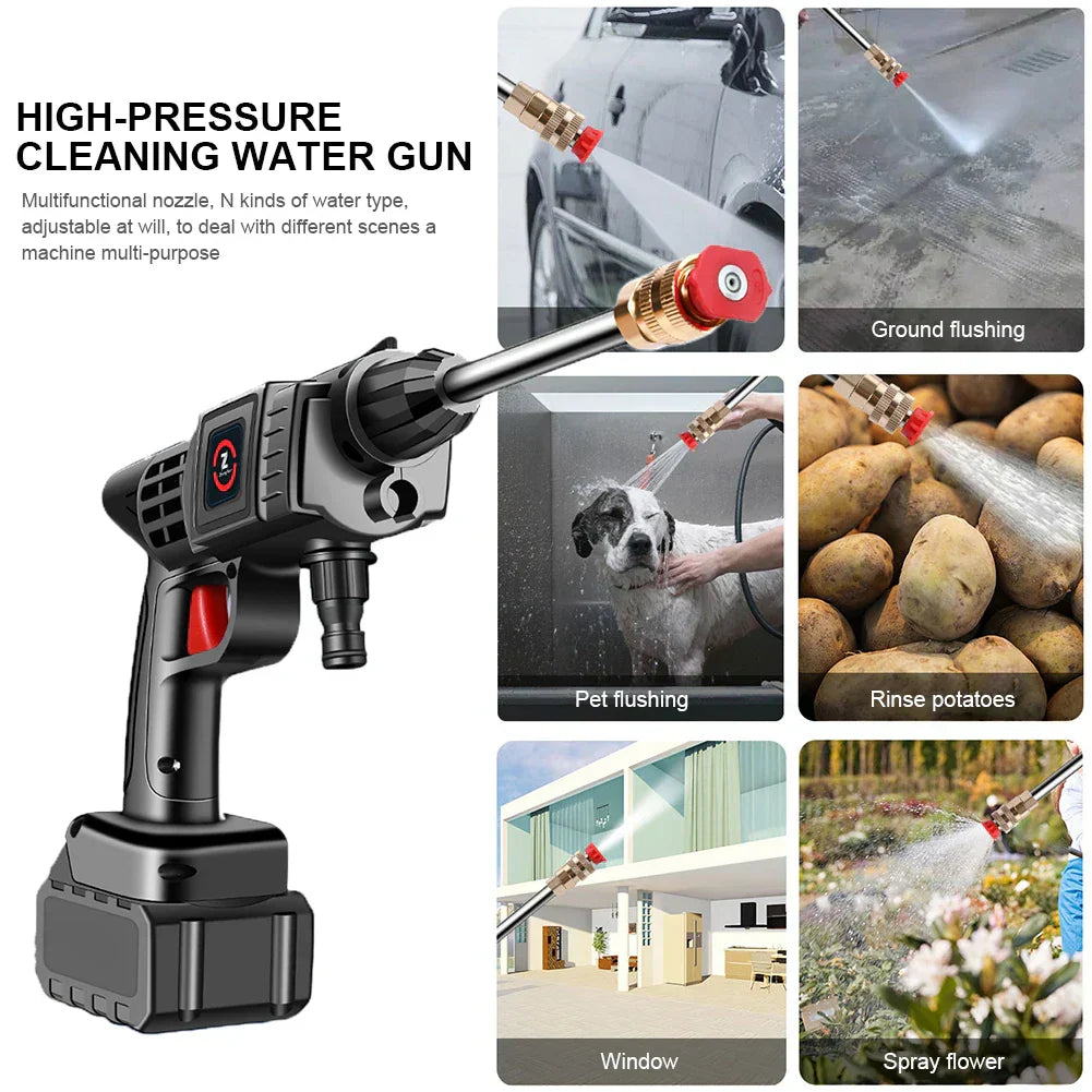 Cordless Portable High Pressure Spray Water Gun