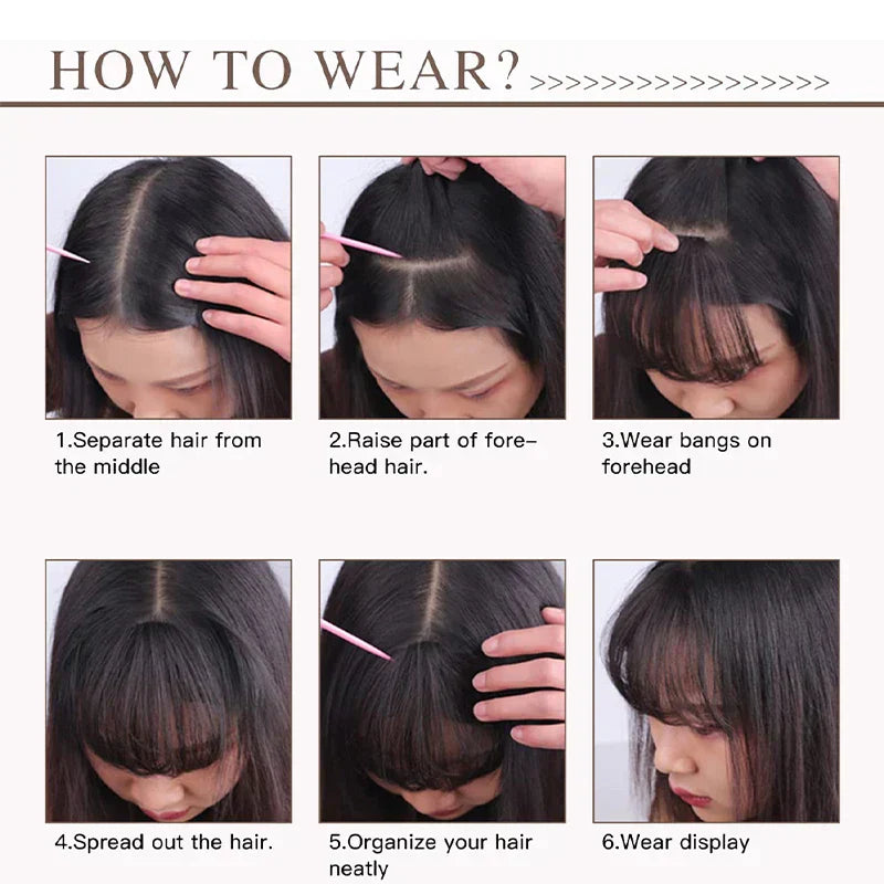 Clip in Bangs (High temperature filament)