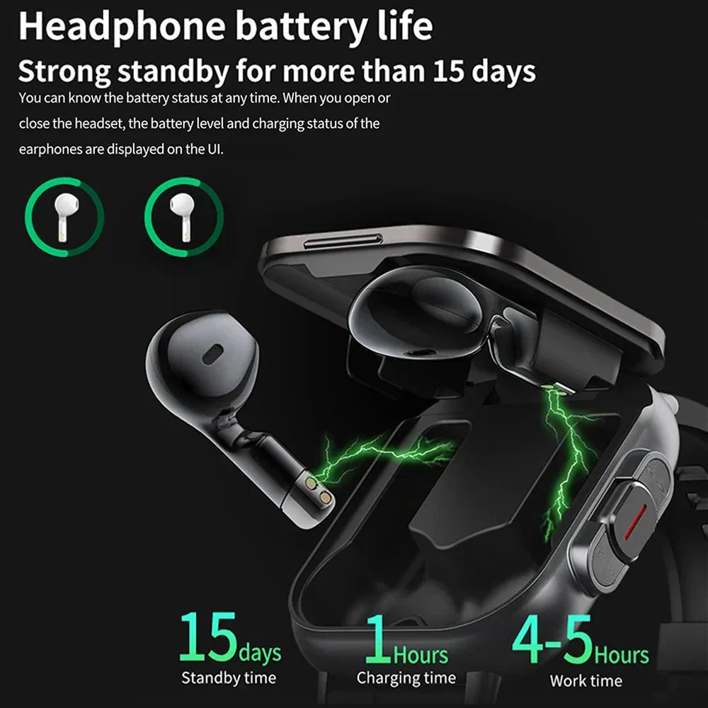 Bluetooth Call 2 In 1 Bluetooth Headset Smart Watch