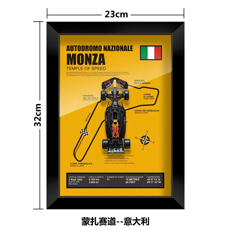 Bburago Verstappen F1 1/43 Red Bull RB20 racing car Model wall art formula 1 Las Vegas Miami USA Singapore circuits 2024 poster