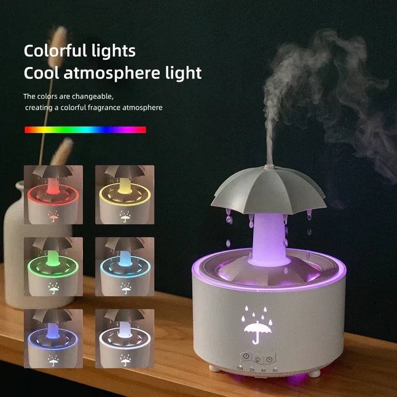 7-Color LED Rain Cloud Humidifier