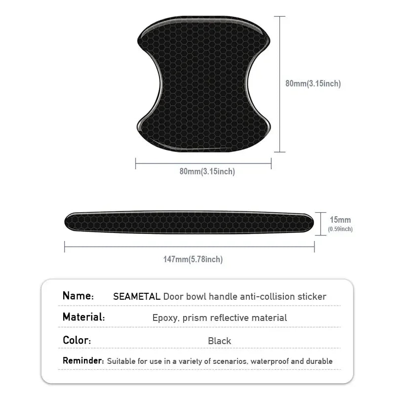 Carbon Fiber Door Handle Protective Cover