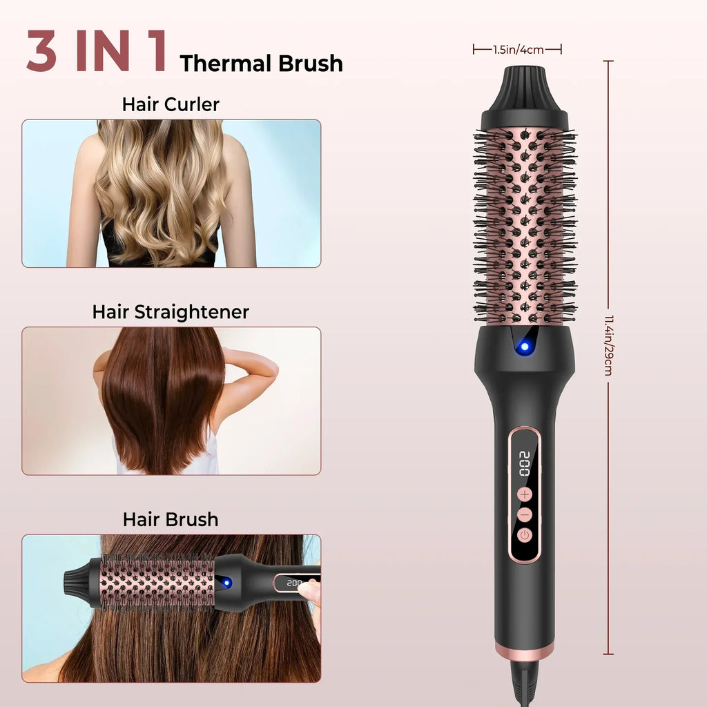 3-in-1 Negative Ion Thermal Brush