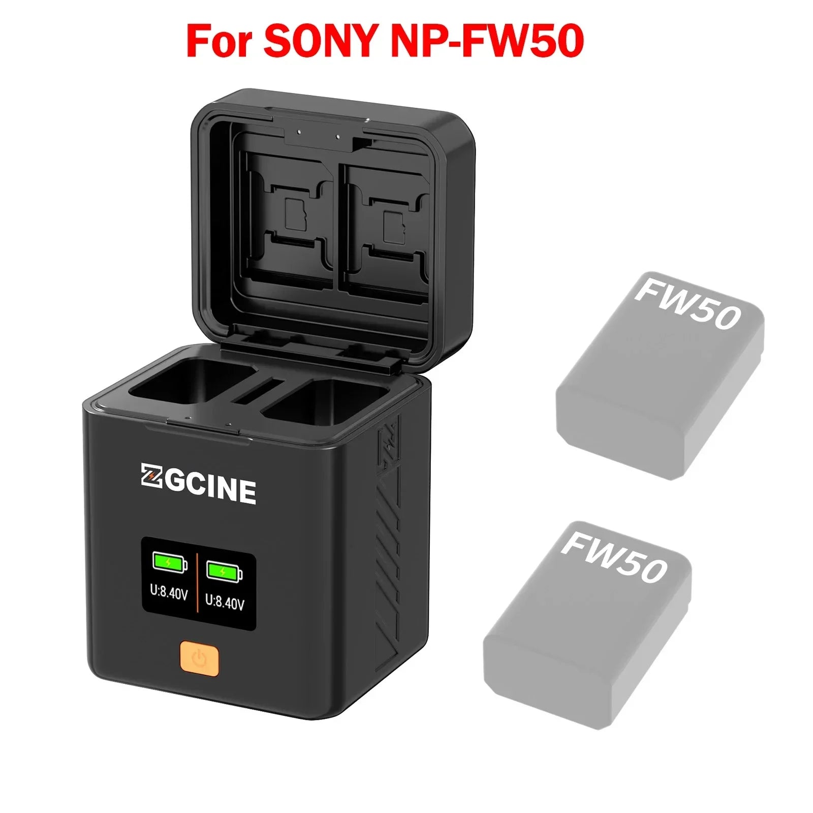 Camera Battery Suitable For Fuji Canon Nikon Camera Fast Charging Card Box Set Charger Digital Display Charging Compartment