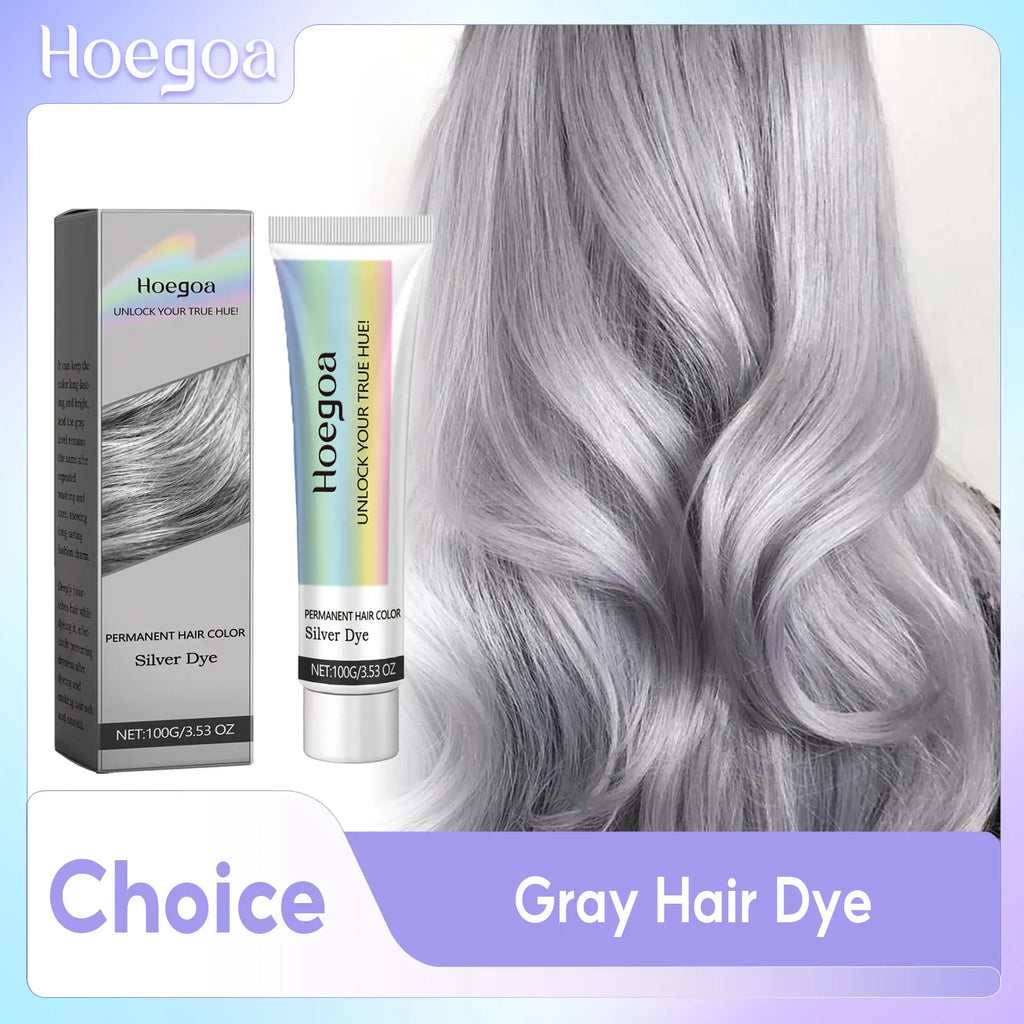 2-in-1 Natural Essence Extract Silver Hair Dye