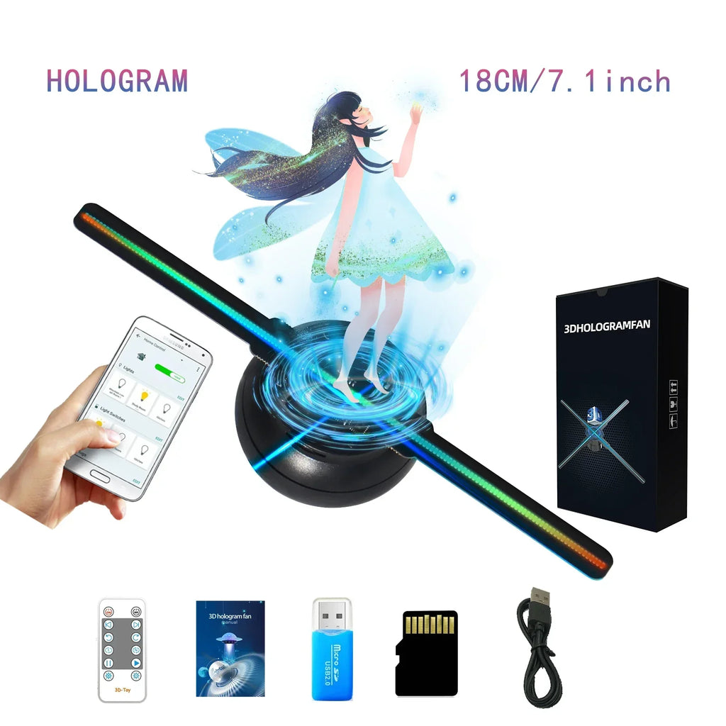 3D Hologram LED Fan Projector