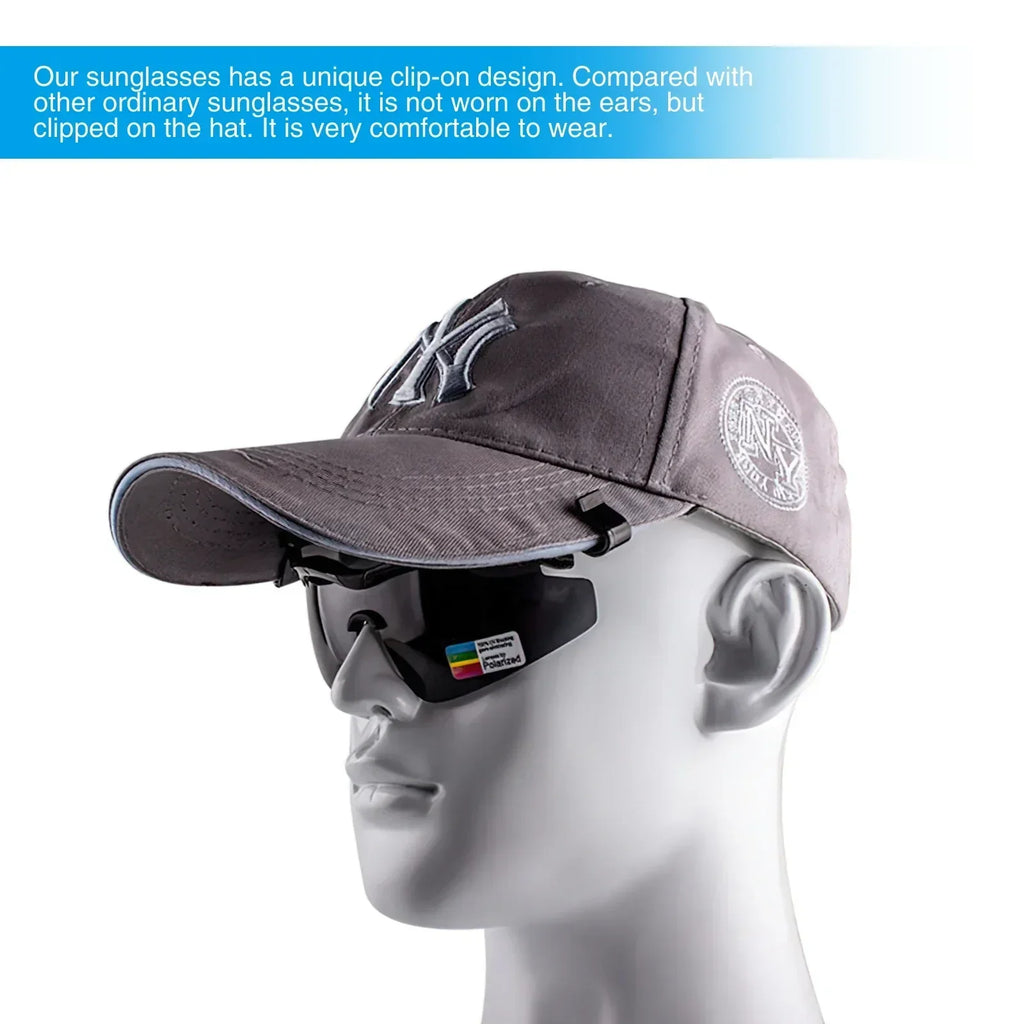 2024 New Polarized Clip Cap Sunglasses