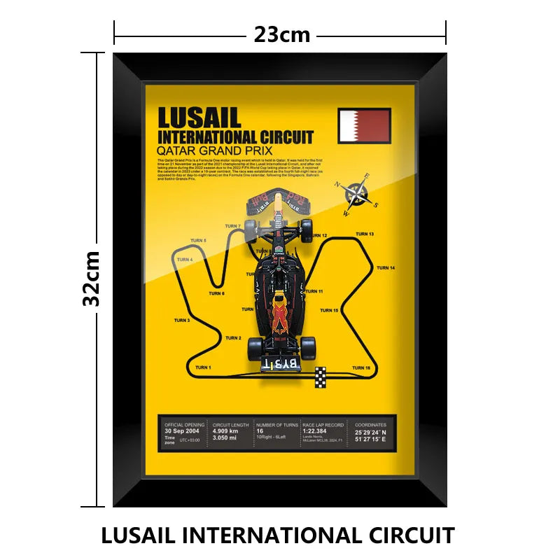 Bburago Verstappen F1 1/43 Red Bull RB20 racing car Model wall art formula 1 Las Vegas Miami USA Singapore circuits 2024 poster