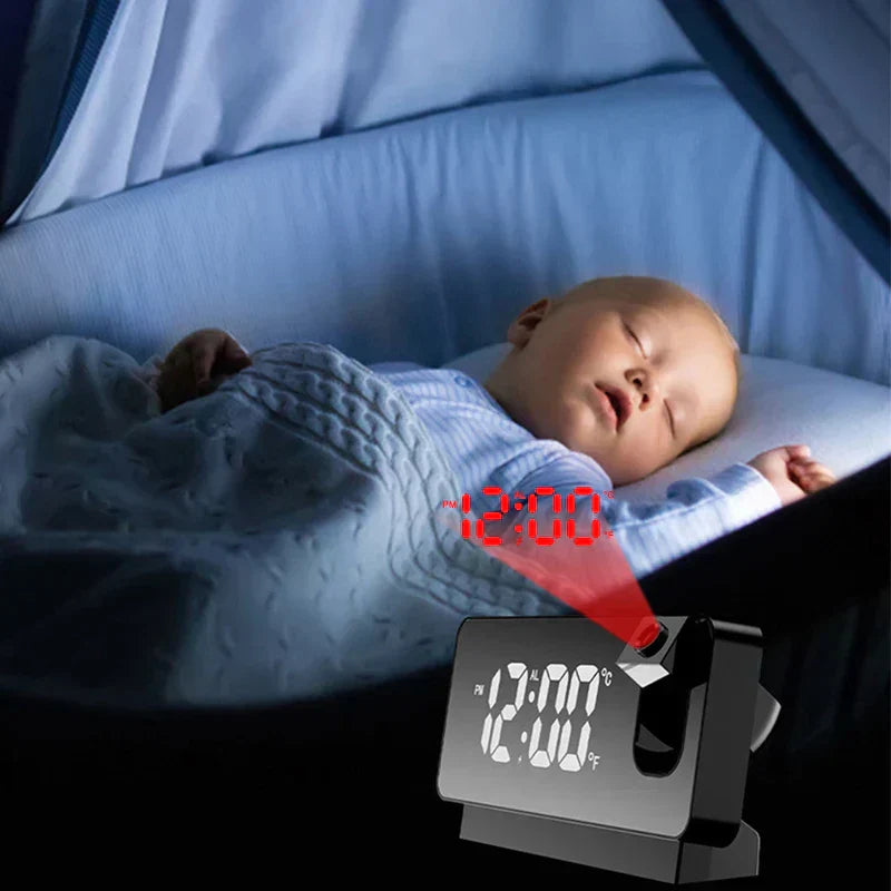 3D Mirror LED projection alarm clock 2.0