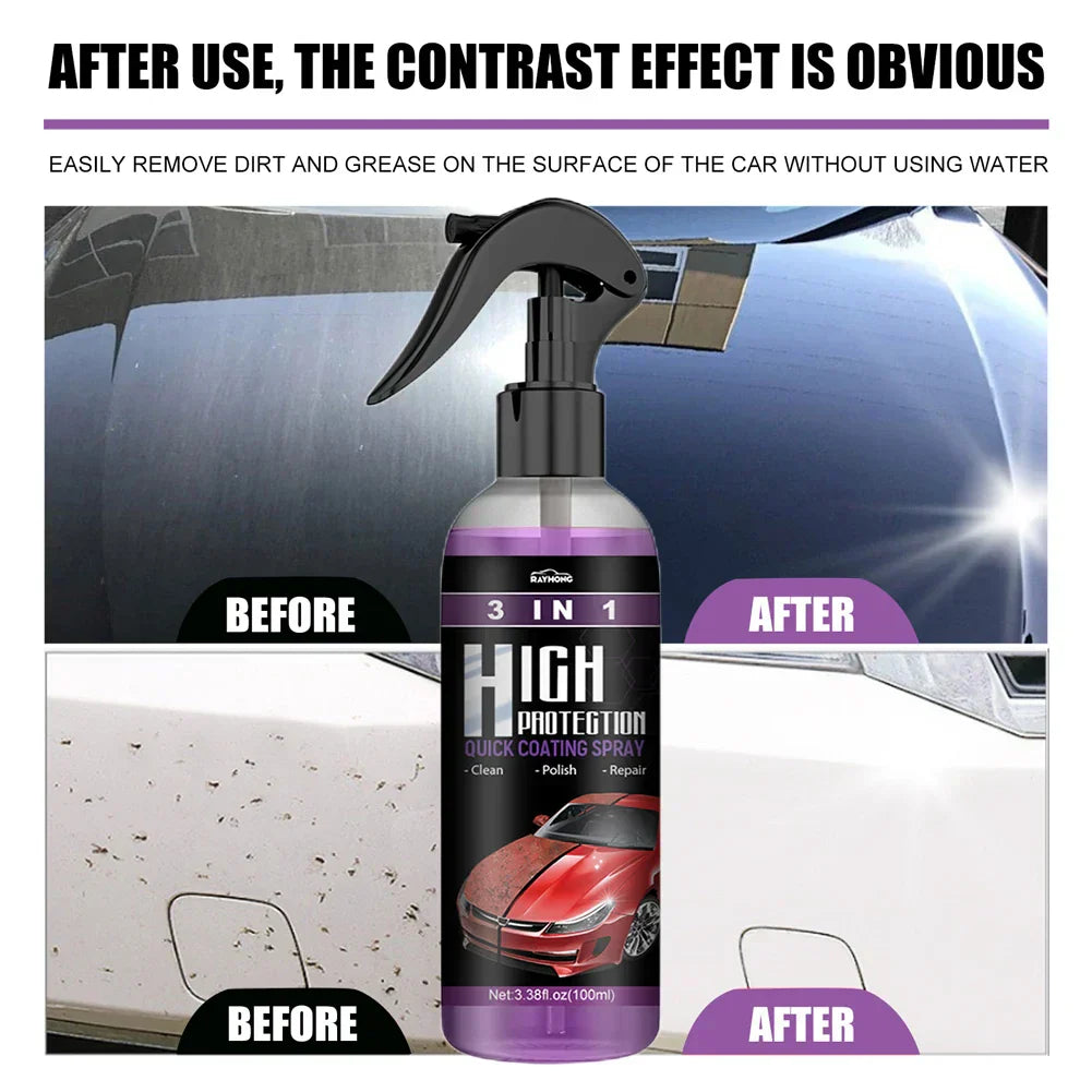 3 in 1 High Protection Car Coating Spray