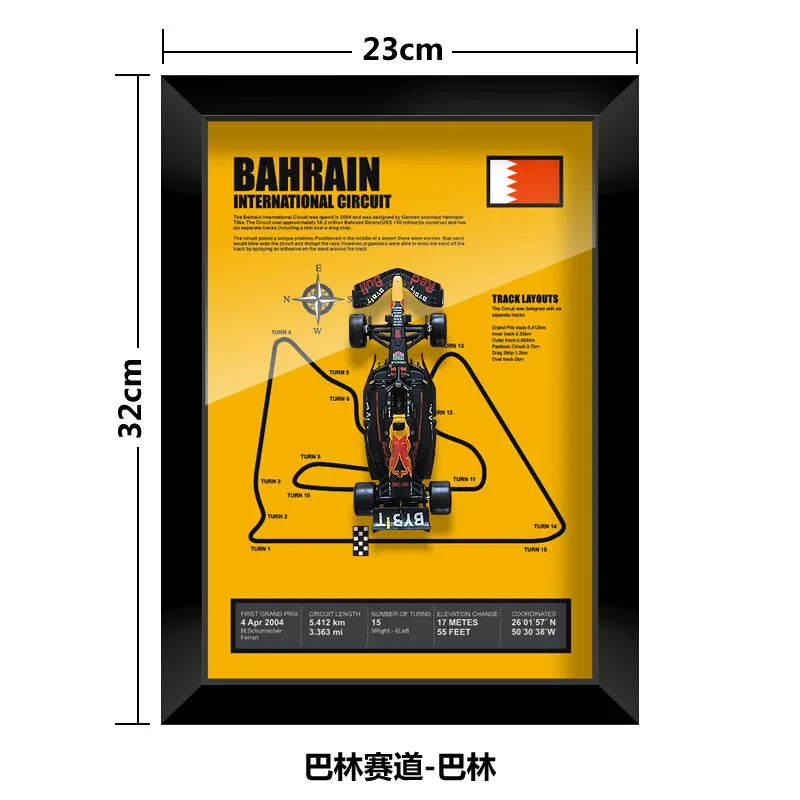 Bburago Verstappen F1 1/43 Red Bull RB20 racing car Model wall art formula 1 Las Vegas Miami USA Singapore circuits 2024 poster