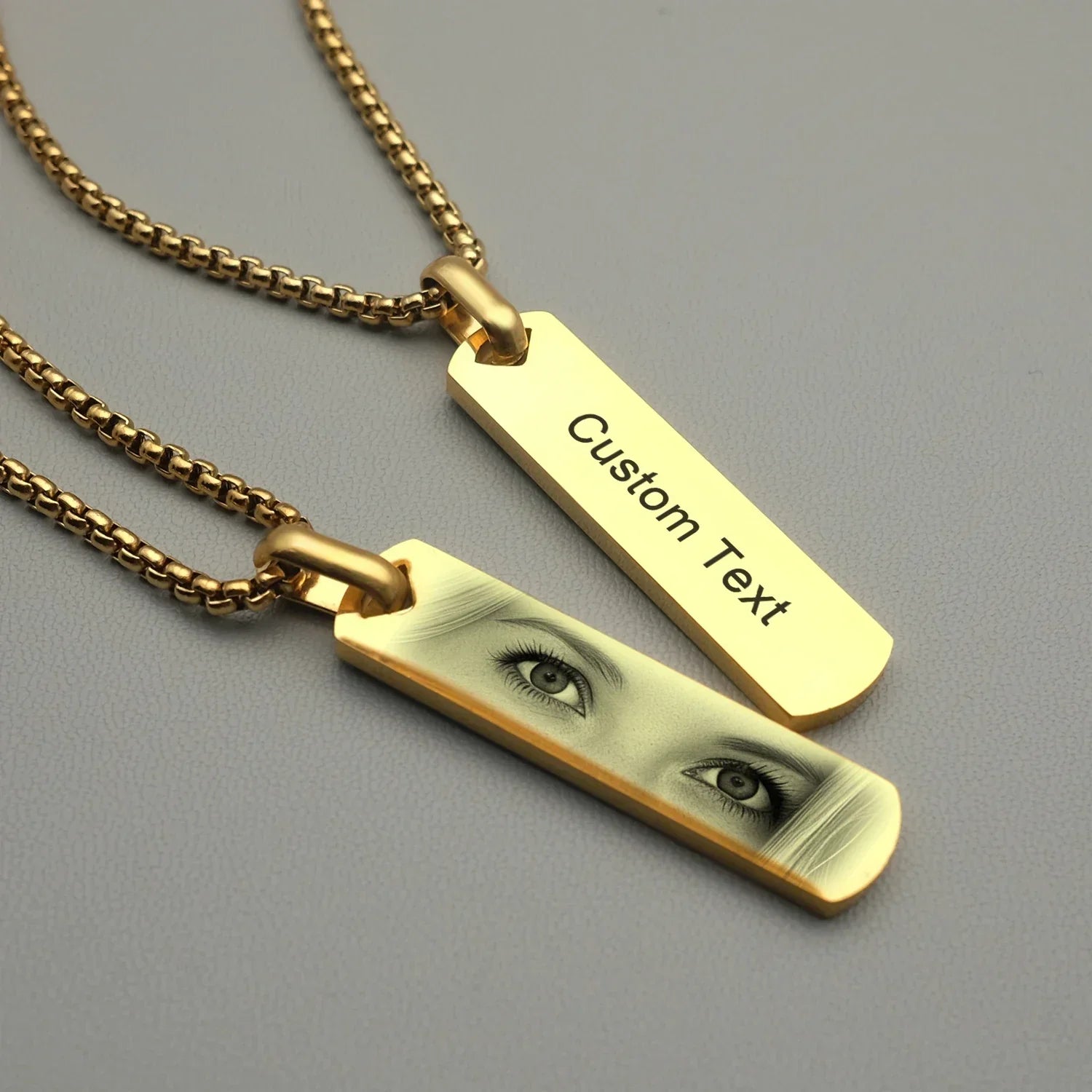Custom Eyes Photo Necklace