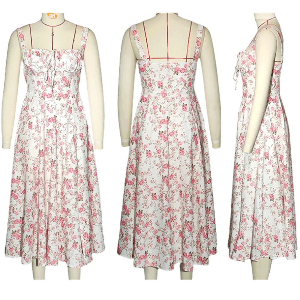 CARMEN PRINT BUSTIER SUNDRESS