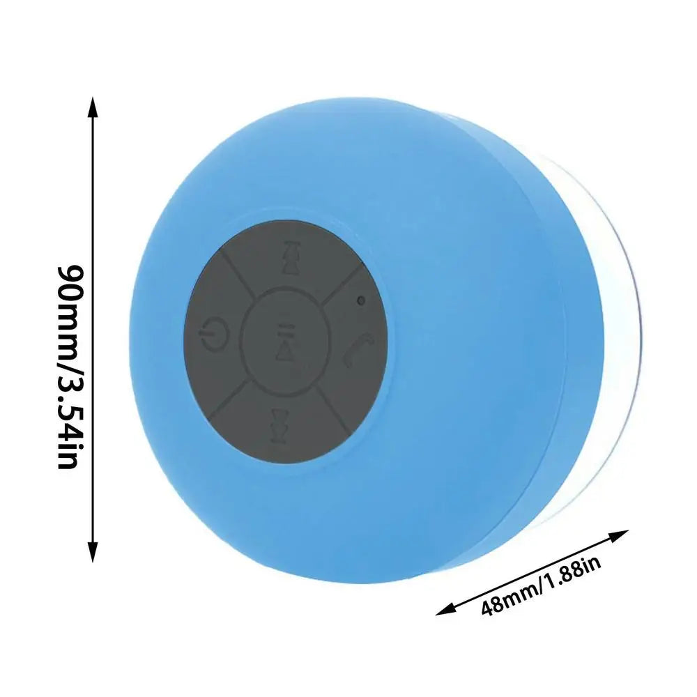 Bathroom Waterproof Wireless Bluetooth Speakers with LED Light