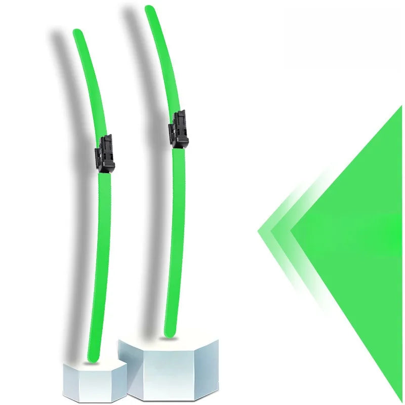 Colorful Boneless Silent Windshield Wipers - Clear Vision in Style!