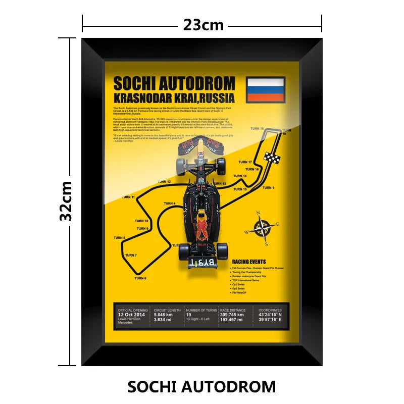 Bburago Verstappen F1 1/43 Red Bull RB20 racing car Model wall art formula 1 Las Vegas Miami USA Singapore circuits 2024 poster