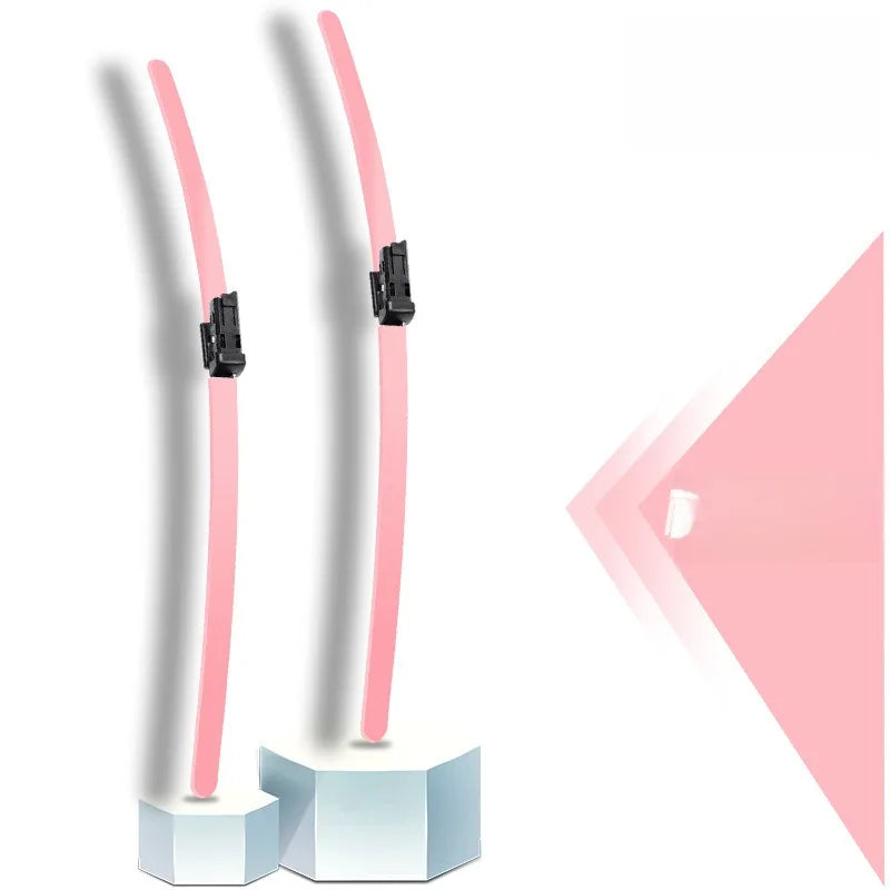 Colorful Boneless Silent Windshield Wipers - Clear Vision in Style!