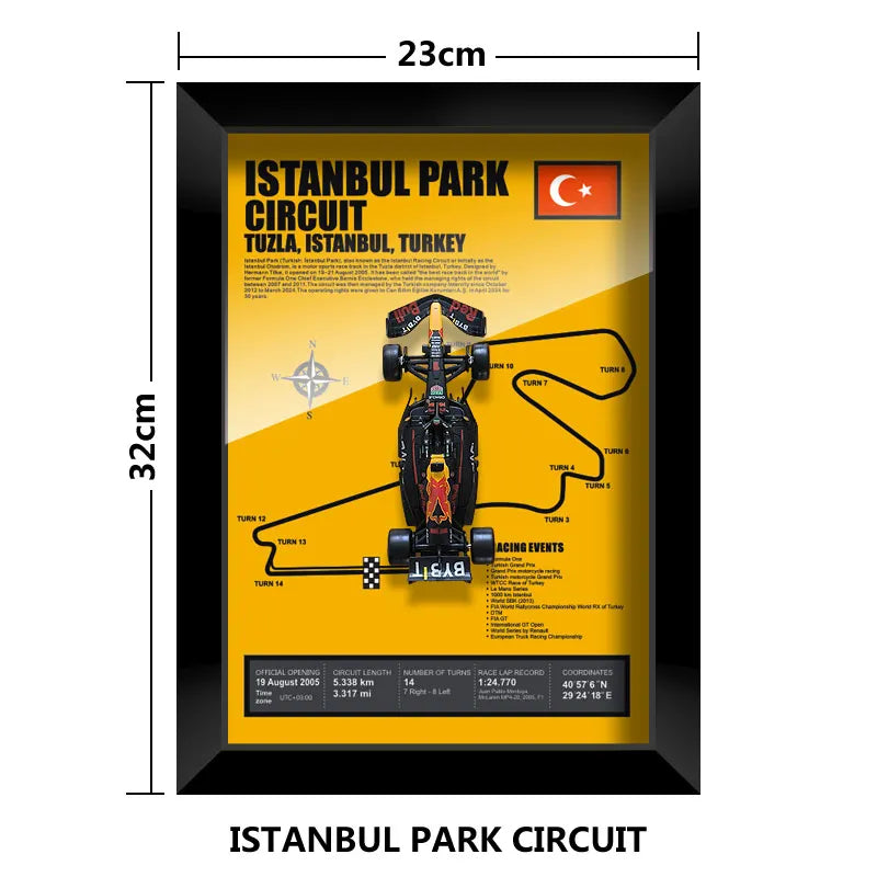 Bburago Verstappen F1 1/43 Red Bull RB20 racing car Model wall art formula 1 Las Vegas Miami USA Singapore circuits 2024 poster