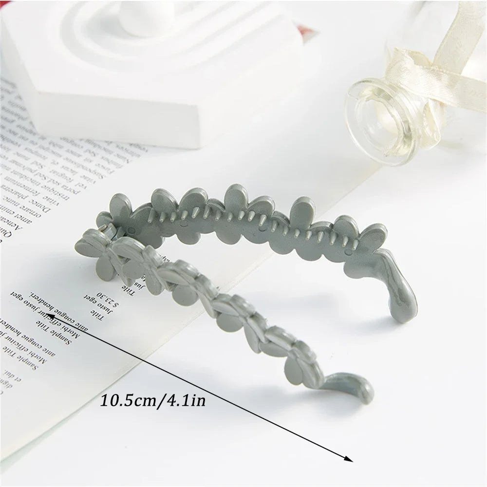 (2 PCS) Large Banana Hair Clips Non-slip Ponytail Holder Clip for Women and Girls