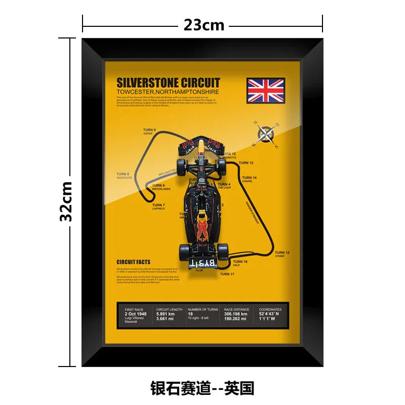 Bburago Verstappen F1 1/43 Red Bull RB20 racing car Model wall art formula 1 Las Vegas Miami USA Singapore circuits 2024 poster