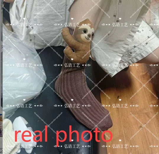 3D Knit Animal Socks