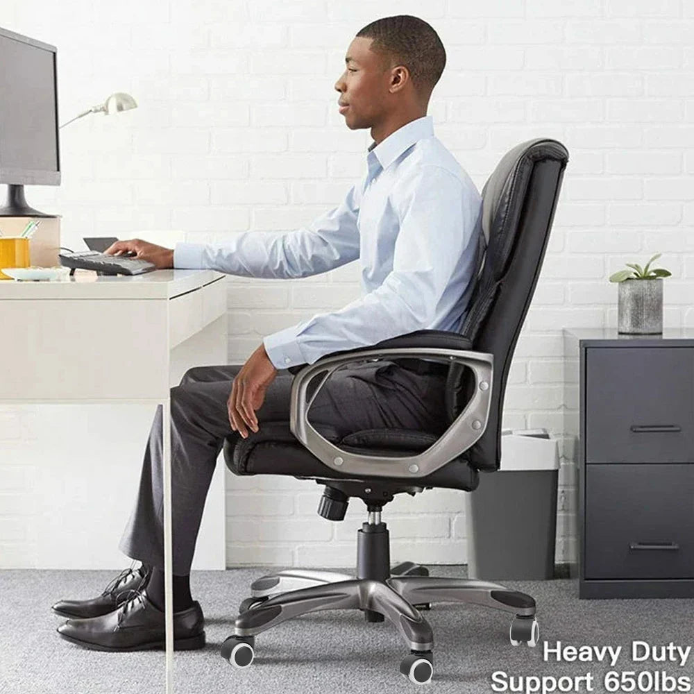 3 Inches Silent and Smooth Rolling Casters.