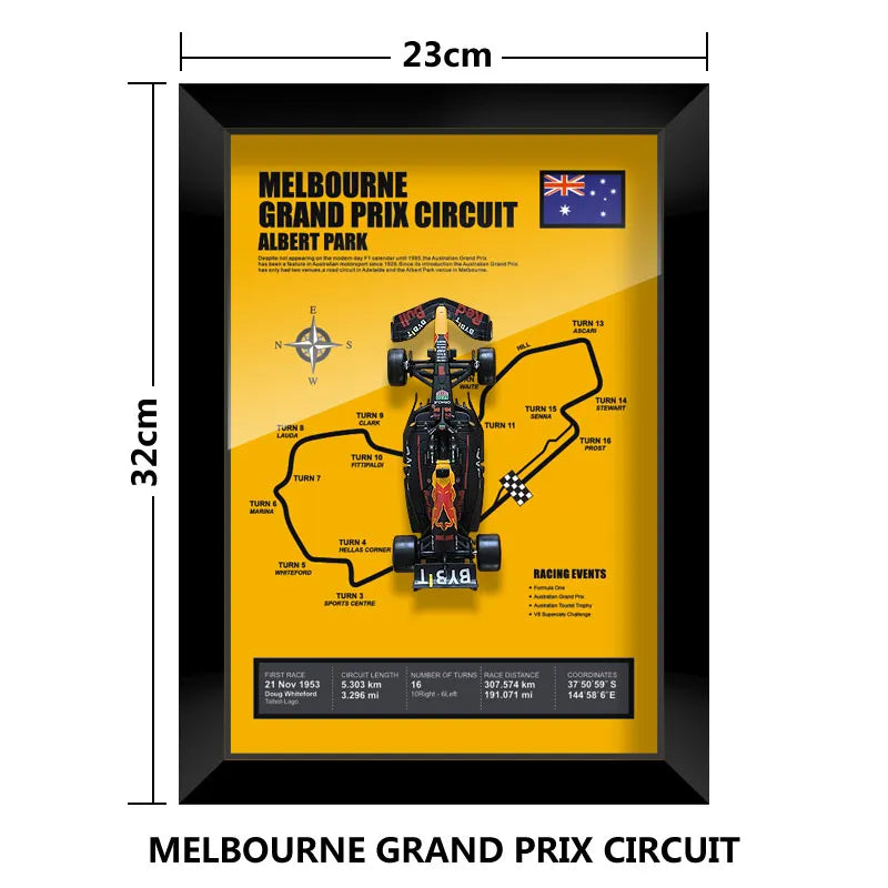 Bburago Verstappen F1 1/43 Red Bull RB20 racing car Model wall art formula 1 Las Vegas Miami USA Singapore circuits 2024 poster