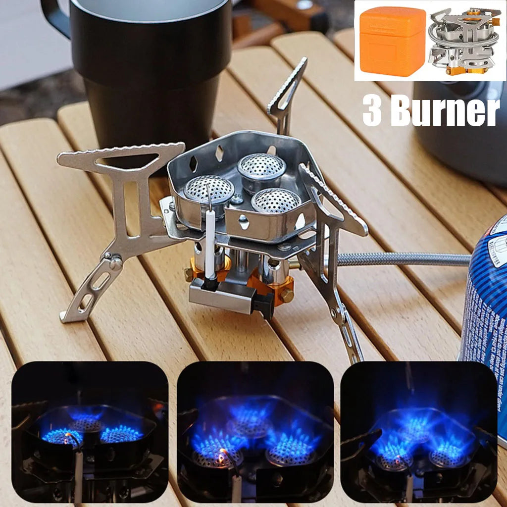 Camping Outdoor Windproof Gas Burner