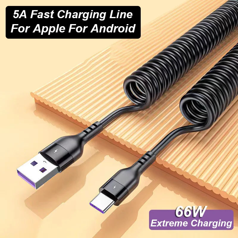 4 in 1 Spring Fast Charging Cable
