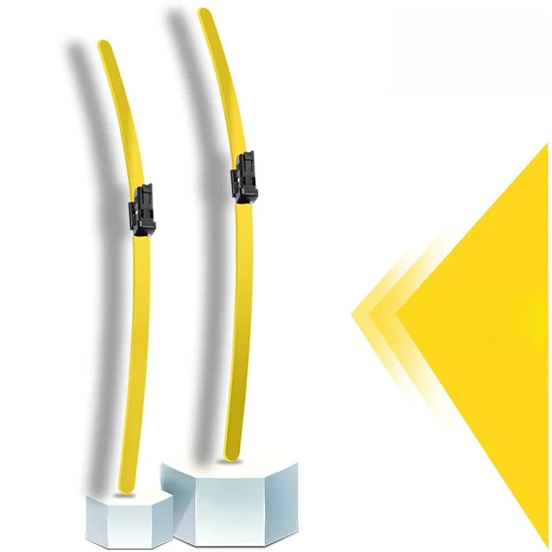 Colorful Boneless Silent Windshield Wipers - Clear Vision in Style!