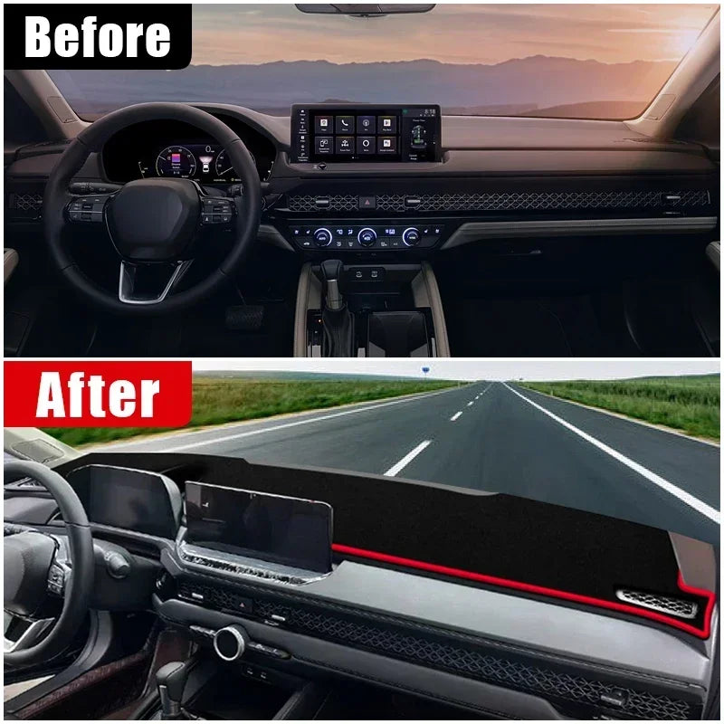 Center console dashboard sunshade pad